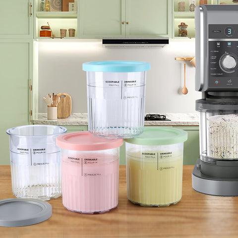 PCTTOIL dishwasher-safe containers simplify cleaning after making ice cream.