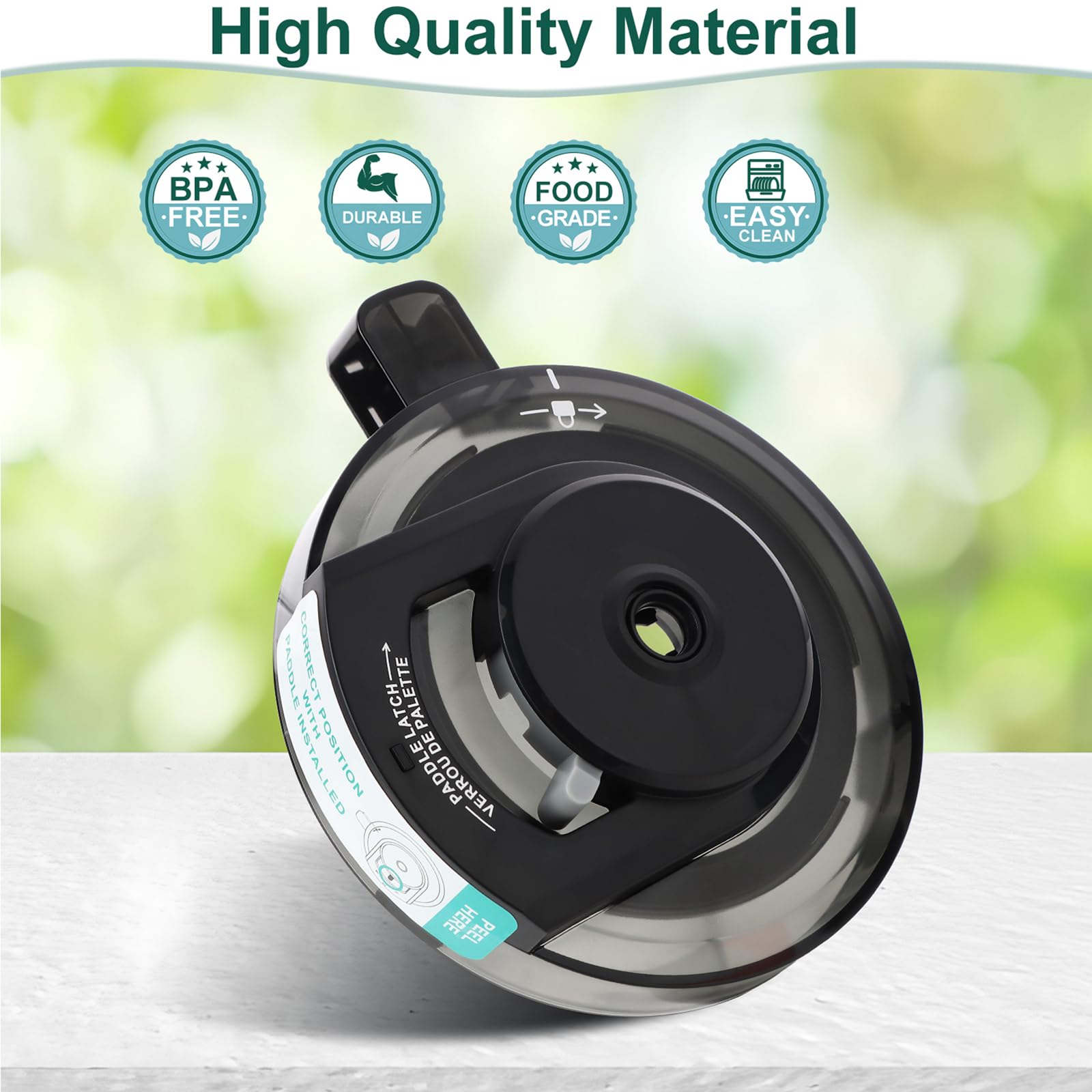 Pcttoil replacement lid offers quick installation with no tools needed.