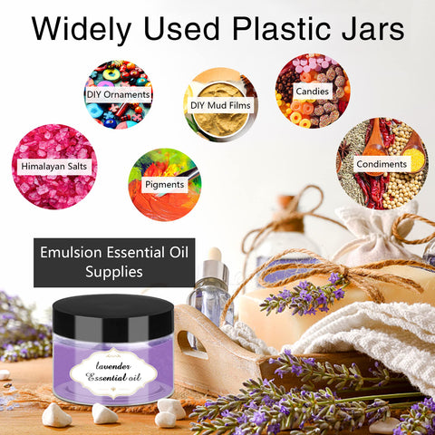 PeacePeo 72-pack of clear jars displayed for DIY projects