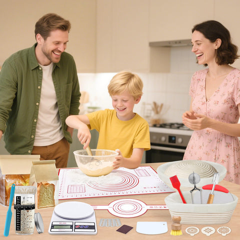 PeacePeo breathable non-stick banneton basket helps loaves release cleanly.