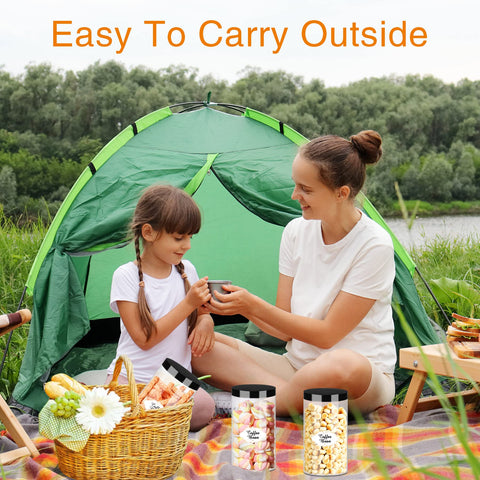 PeacePeo reusable clear jar supports long-term storage and easy cleaning.