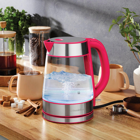 Peach Street Speed-Boil kettle glass body highlighted for clarity and safety.
