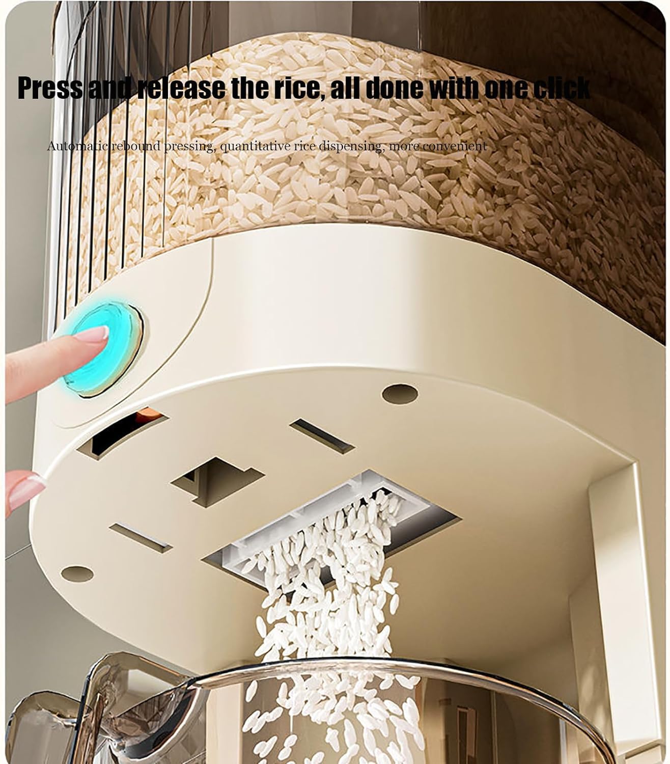 Peaoop large-capacity design stores bulk grains neatly