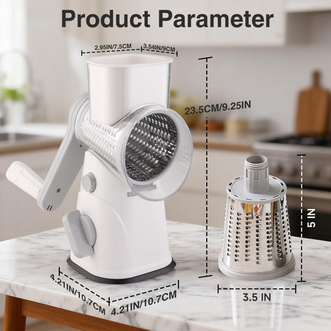 peatend cheese grater blades interchangeable for slicing shredding and grinding
