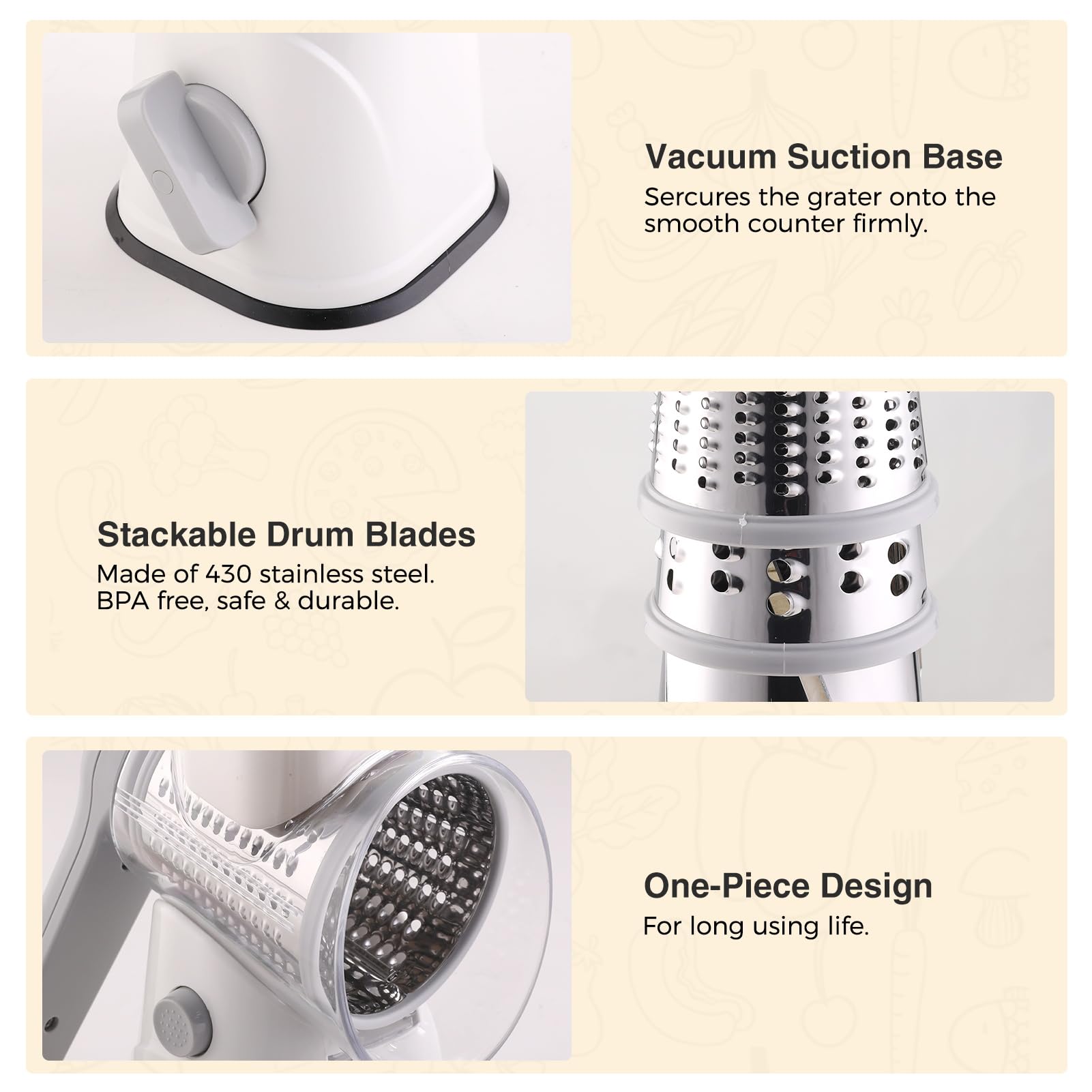 peatend detachable parts simplify cleaning and storage