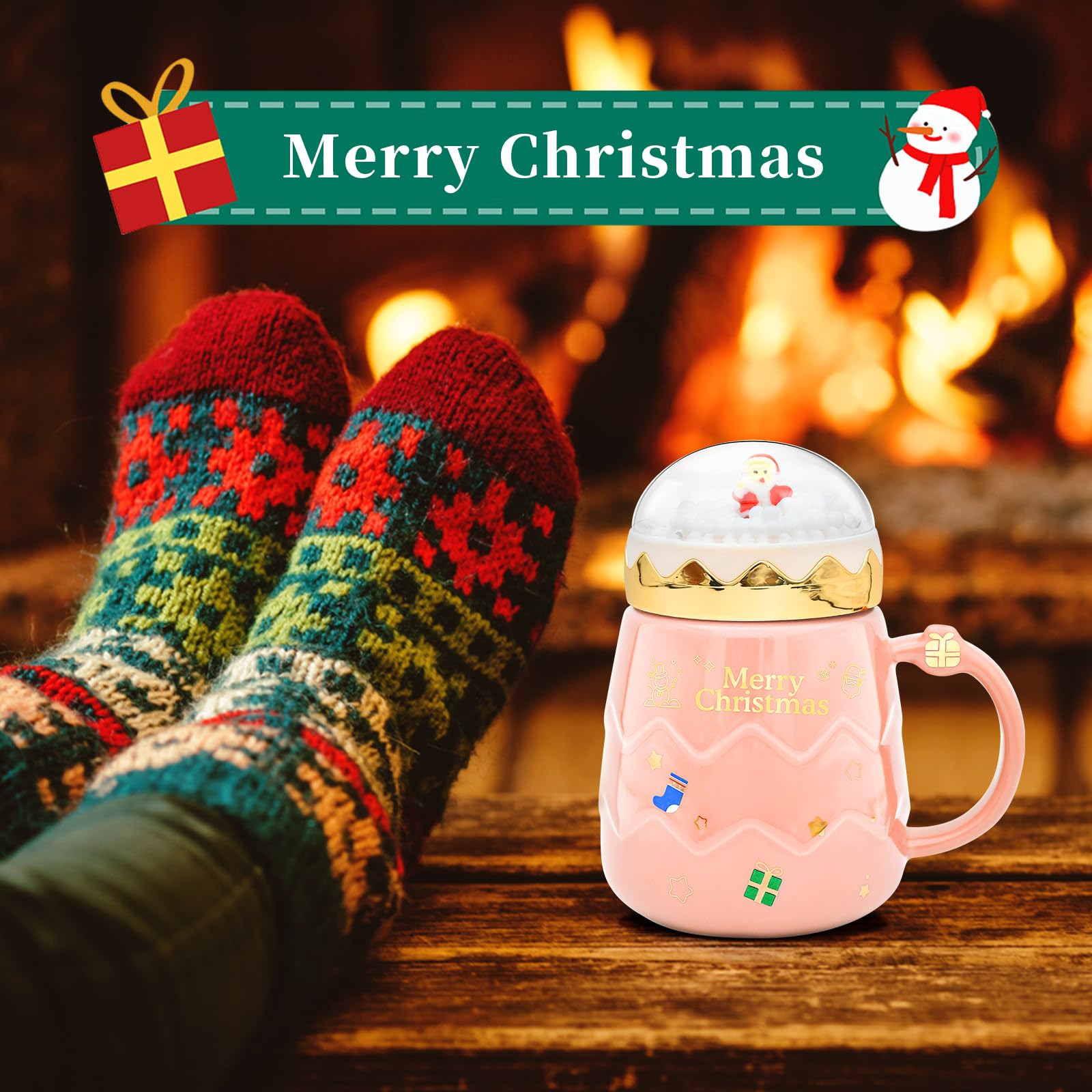 Peclek gift-ready Christmas mug suited for gifting adults and kids