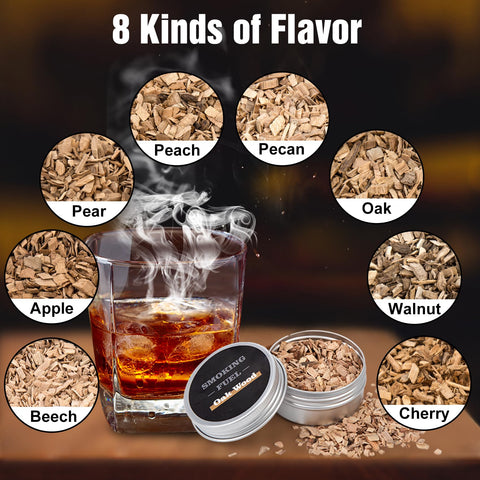 Pecrol smoker kit wood chips bulk ready for versatile meats, seafood, and cheeses.