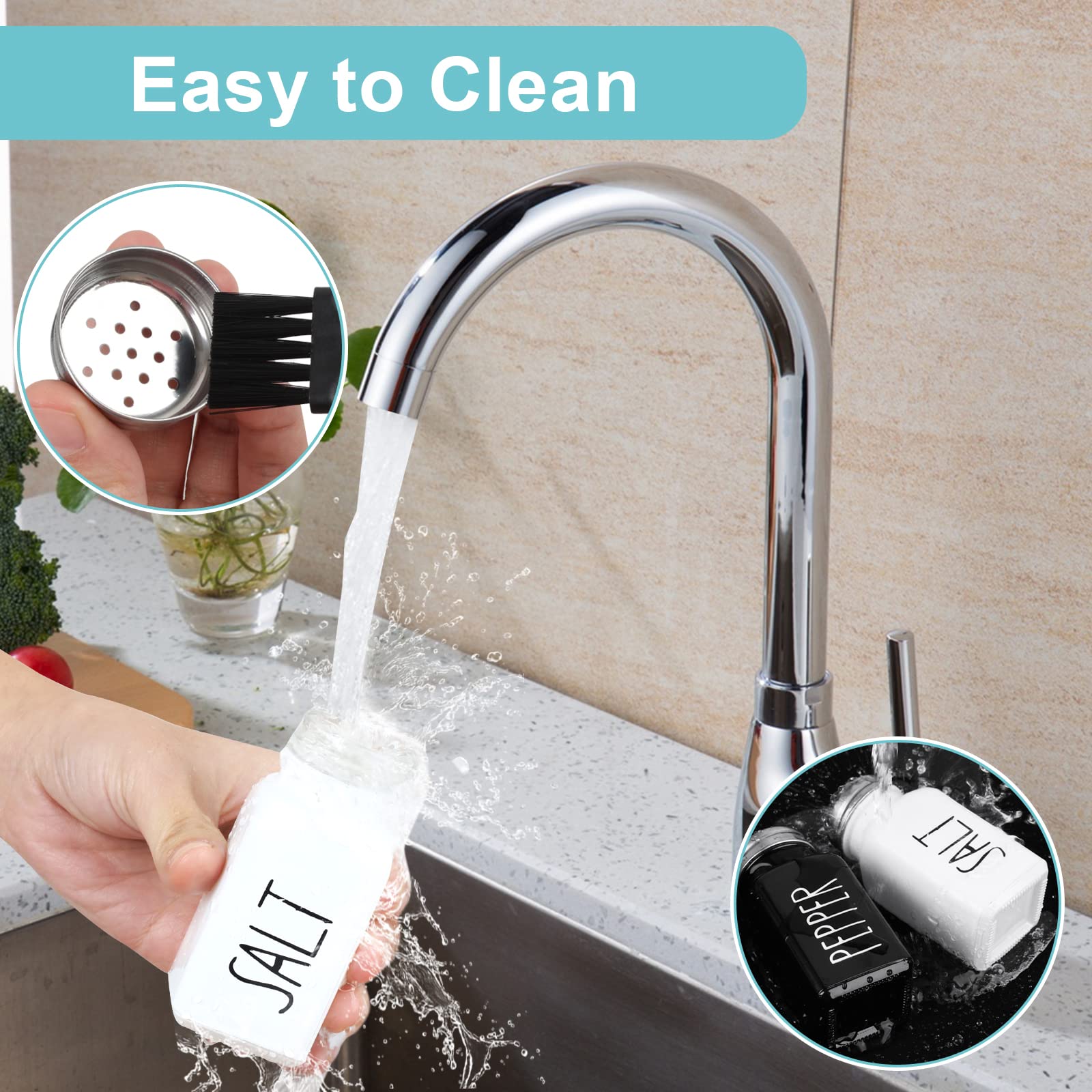 PECULA cleaning brush included for quick hand cleaning.