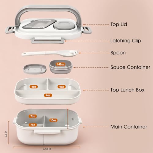 PEDECO insulated lunch bag with handle keeps foods hot or cold during commutes.