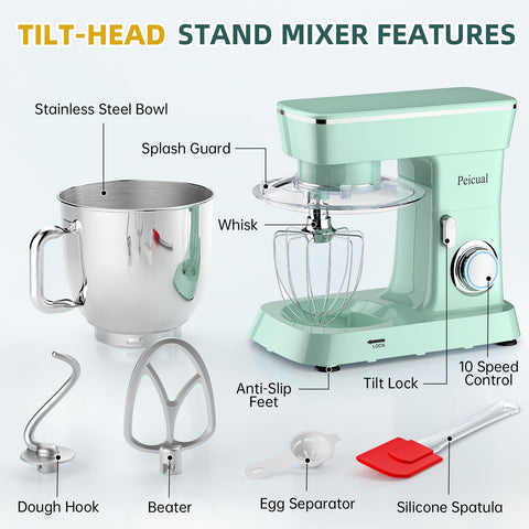 Peicual quiet operation shows calm, low-noise mixing during early morning bakes.