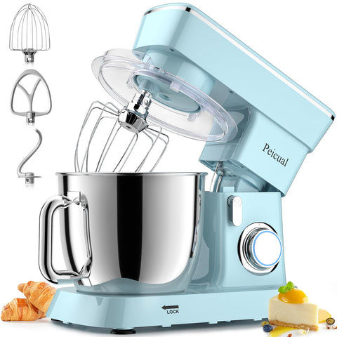 Peicual stand mixer with tilt-head for easy attachment access