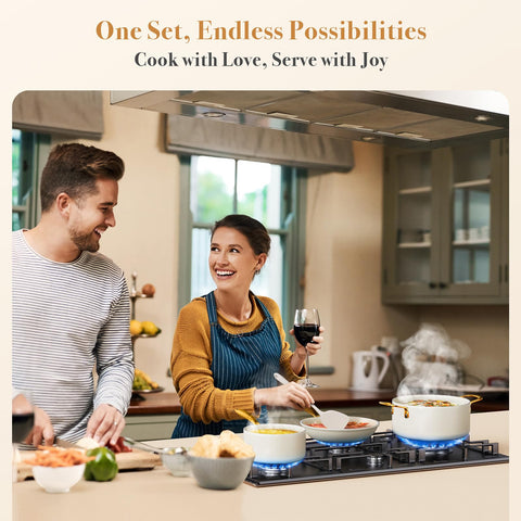 PekGema gold-plated handle showcased on premium cookware.