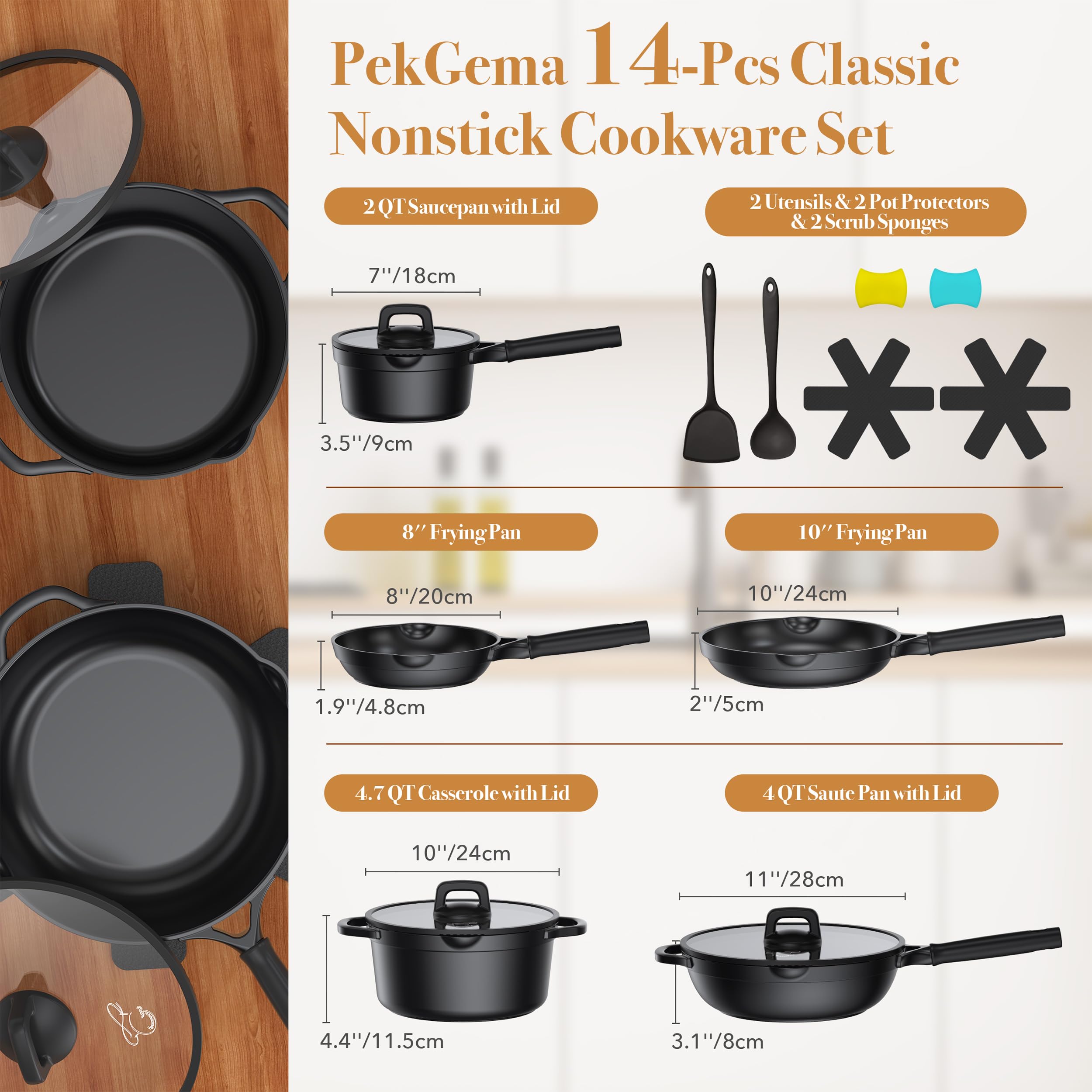 PekGema dual pour spouts demonstrate drip-free pouring for sauces and soups.