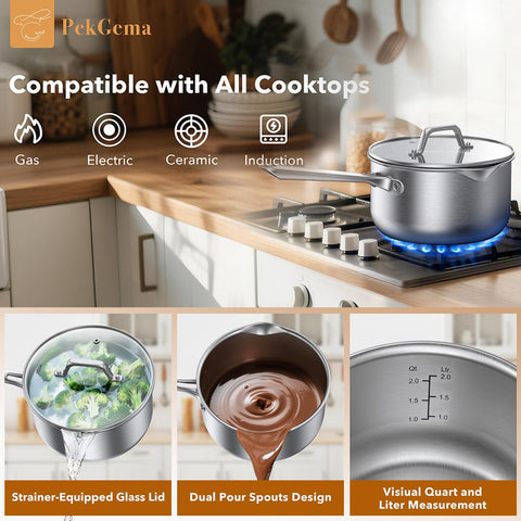 PekGema lid integrated with handle for compact storage.