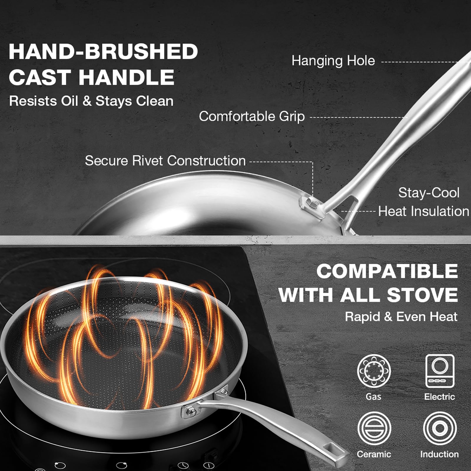 PekGema skillet in use demonstrates omelette and searing capabilities for quick meals.