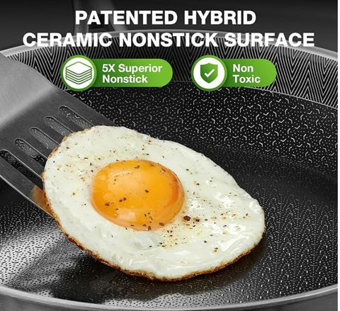 PekGema stainless steel core interior ensures even heating across cooking zones.