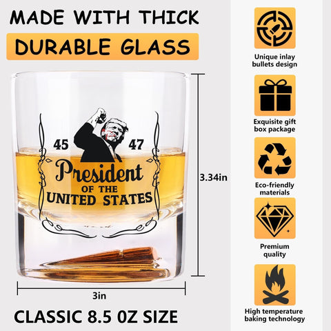 Pekuality Whiskey Glasses featuring a thick heavy base for steady toasts