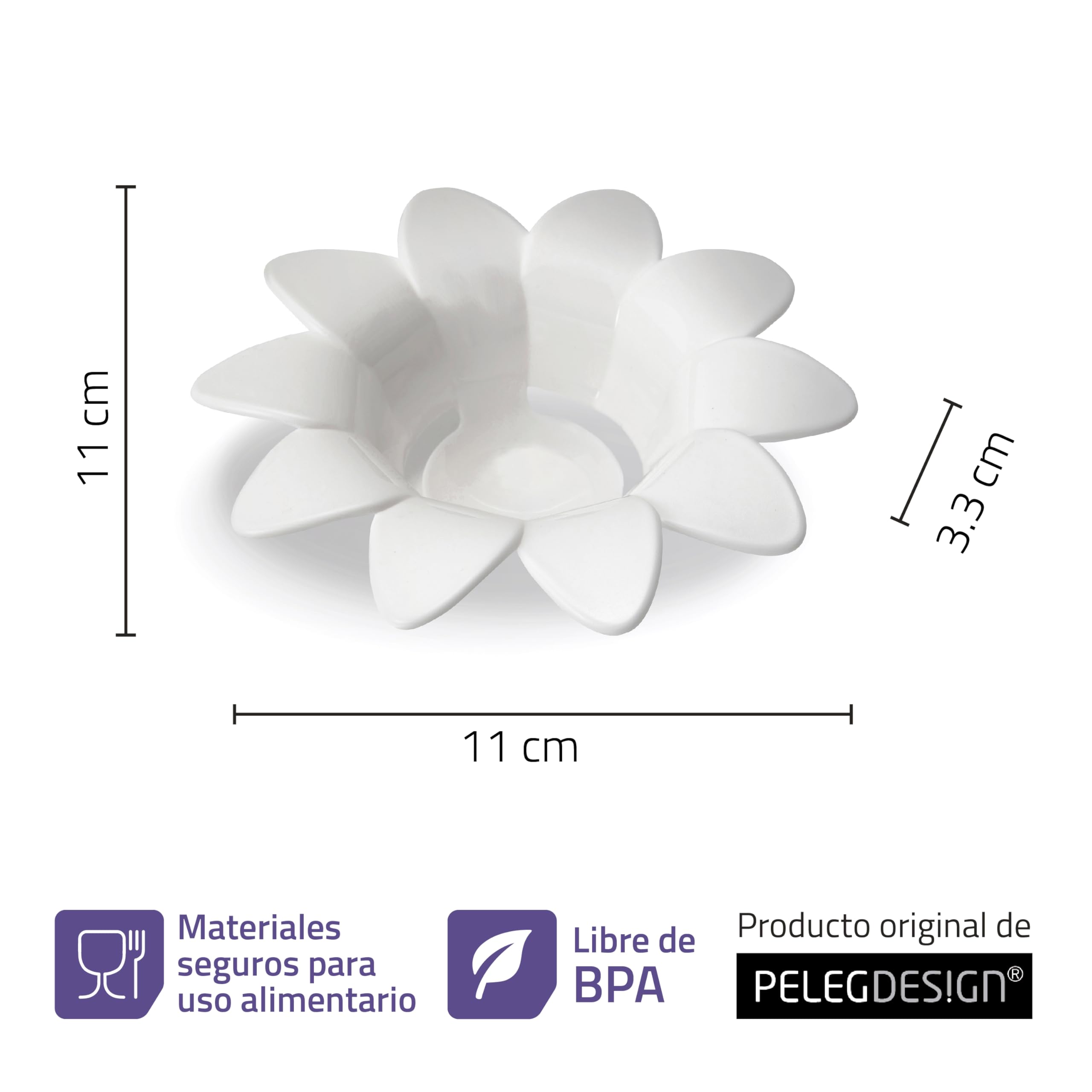 Peleg Design Daisy egg separator BPA-free plastic for mess-free cooking
