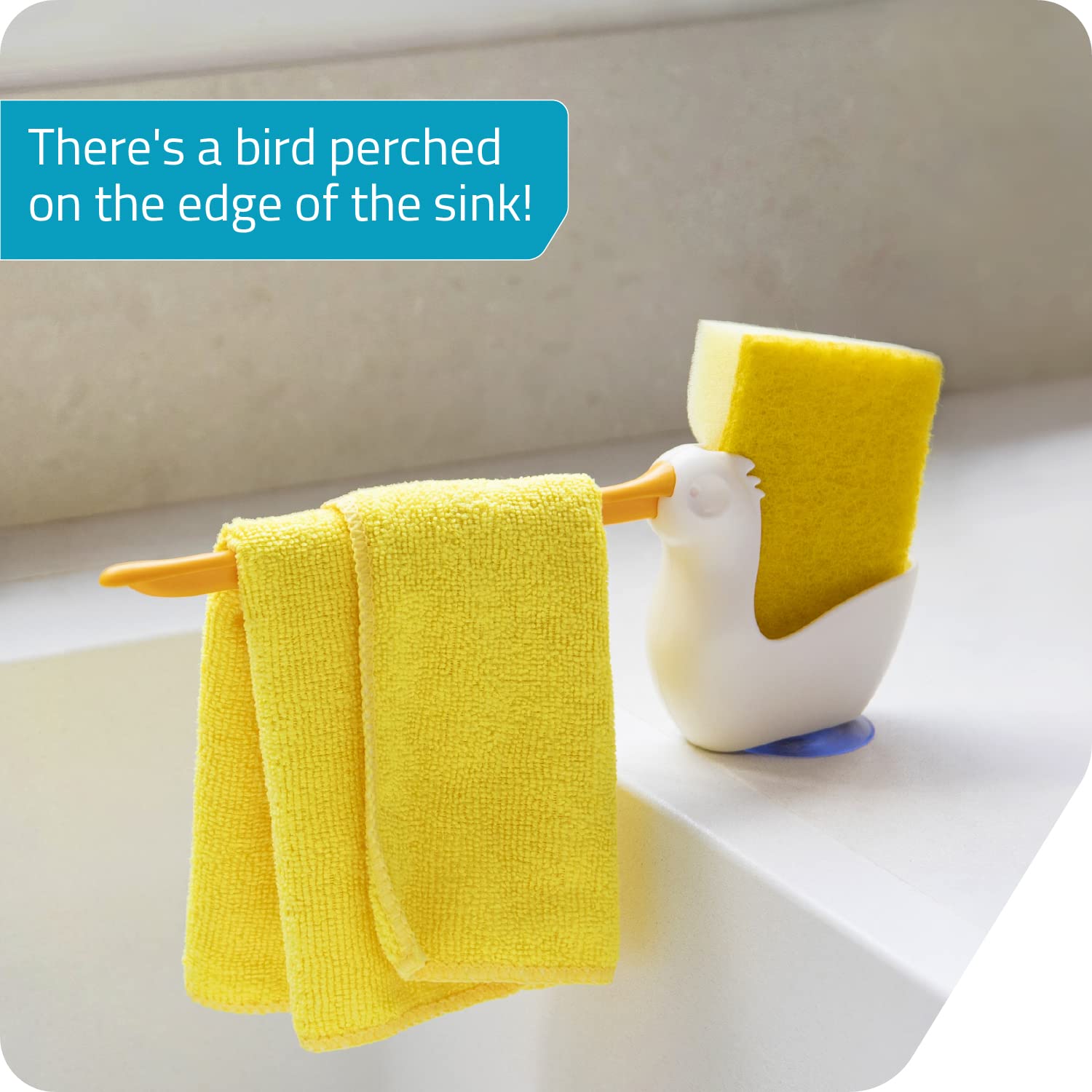 Pelix cloth dryer keeps kitchen towels dry and within reach during cooking tasks.