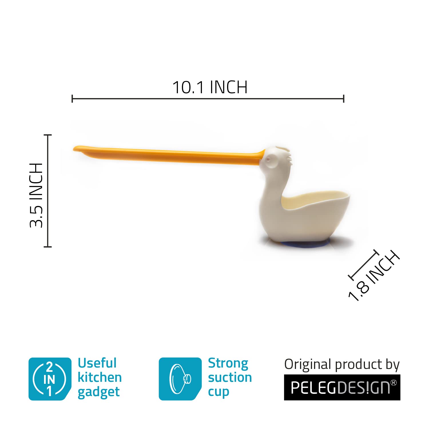 Great gift idea for bird lovers and home cooks who value tidy counters.