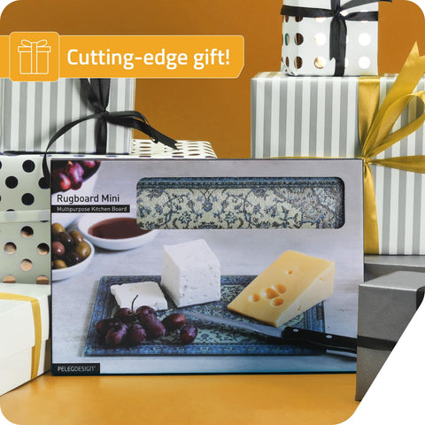 PELEG DESIGN Rugboard tempered glass withstands heat for brief pot rests as a trivet.