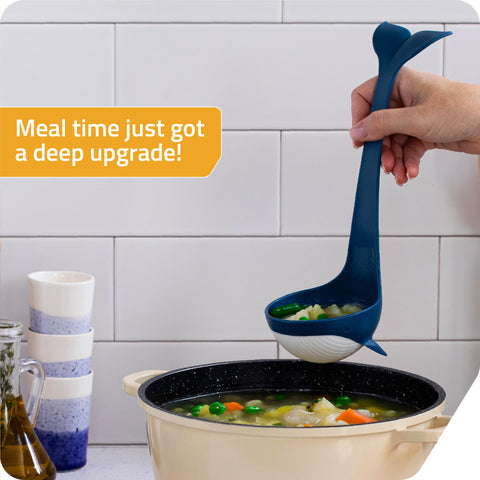PELEG DESIGN Souper Tail Ladle smooth pour for soups and punch.