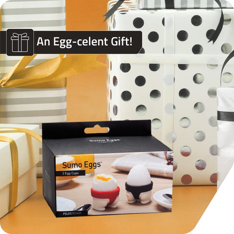 PELEG DESIGN Sumo Eggs gift-ready set perfect for kitchen lovers.