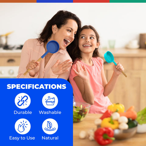 Pelto solid spoons offer mess-free scooping for consistent portions