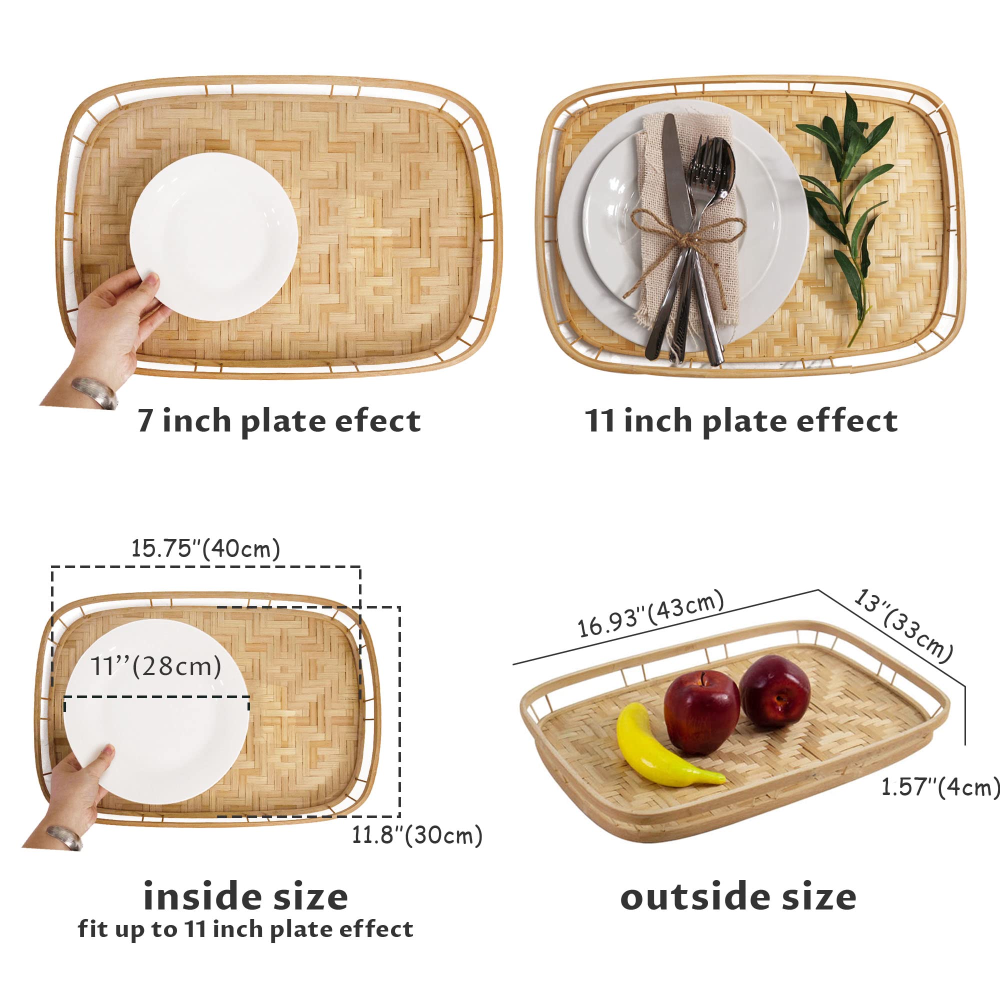PEMAR handwoven artisan tray from Vietnamese craftsmen