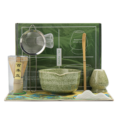 Pemucen matcha bowl with spout for smooth pouring and at-home ceremony