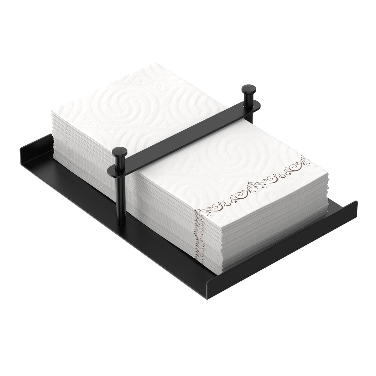 PENGARO flat napkin holder on table securing napkins during meals.