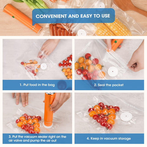 Pengrainsys reusable small vacuum bags perfect for snacks and berries.