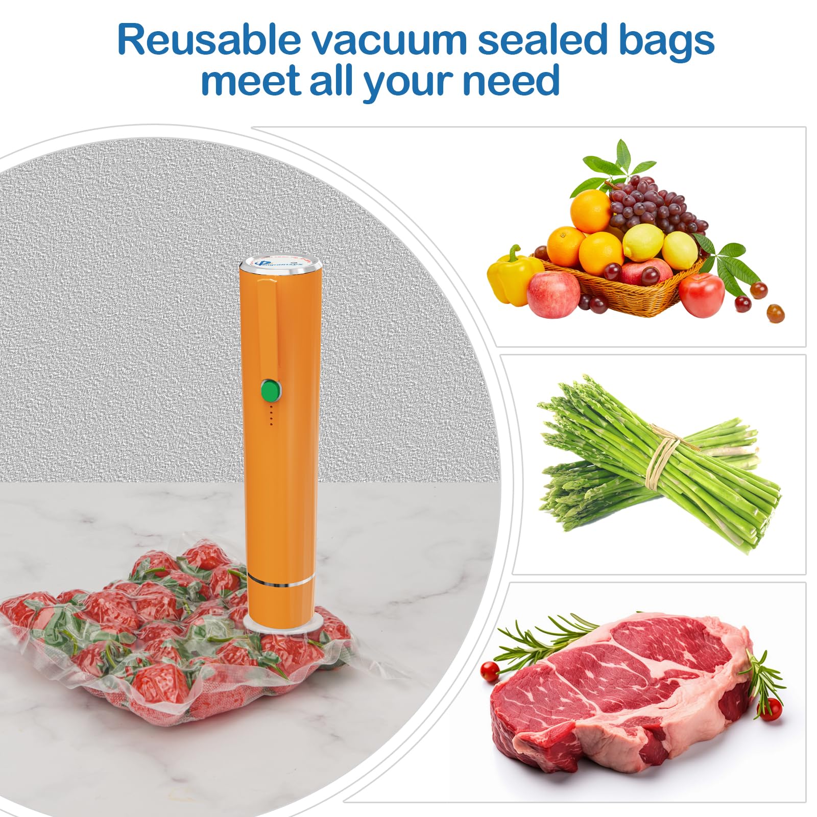 Pengrainsys vacuum bags with air valve ensure tight seals.