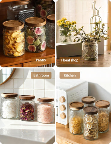 Pengshu bathroom storage canister for cotton balls and bath salts