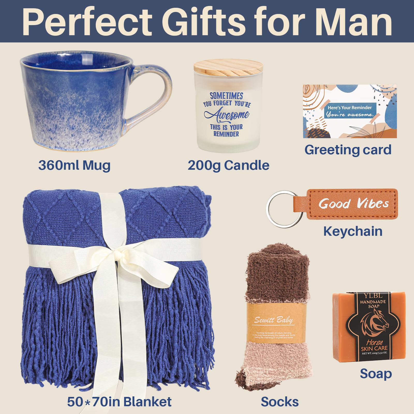 Pengtai gifts for men greeting card, personal touch