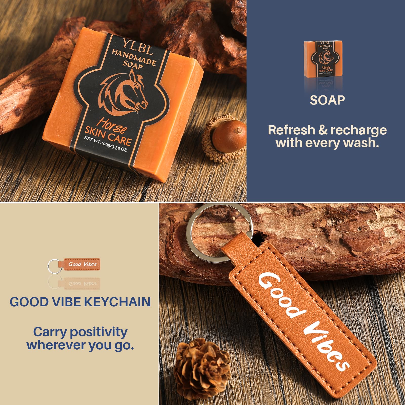 Pengtai gifts for men handmade soap, natural lather and scent