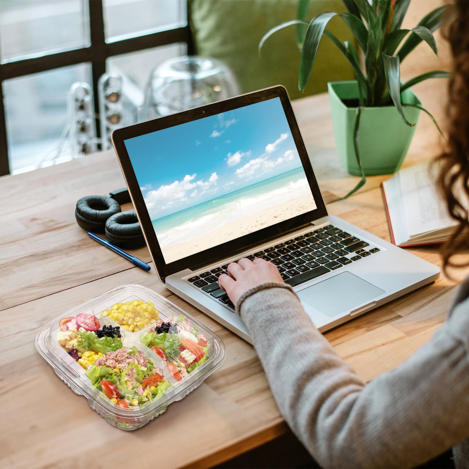 Peohud ideal-for-snacks bento suitable for travel and work snacks