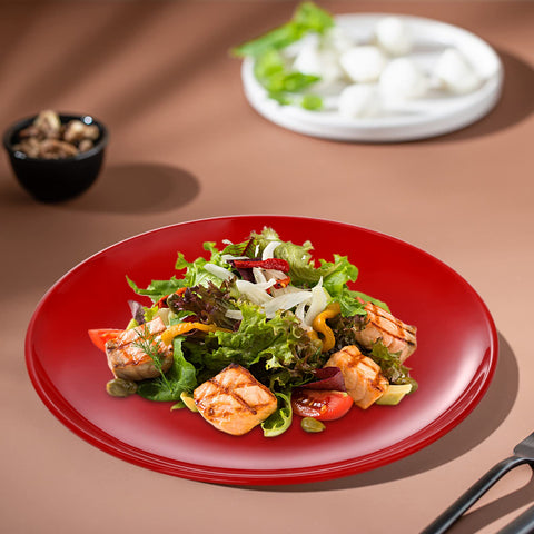 Peohud dishwasher-safe melamine plates make cleaning quick and easy