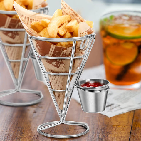 Peohud fried chicken display rack showcases wings and tenders attractively.