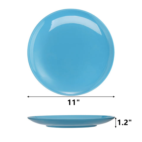 Peohud 11-inch melamine plates are lightweight and durable for daily meals