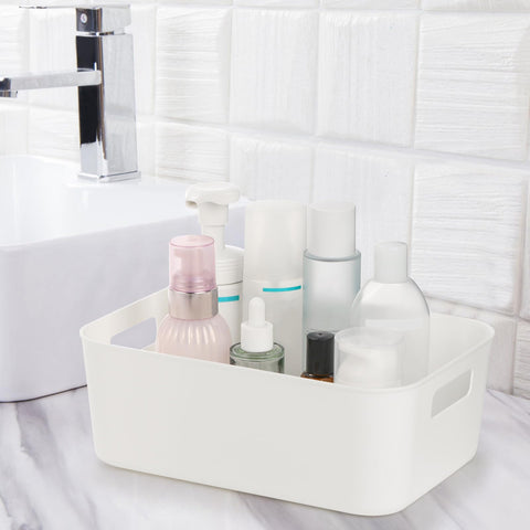 Peohud stackable storage bin saves space when not in use.