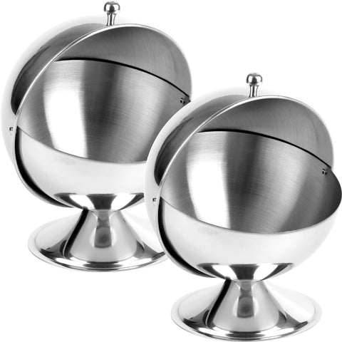 Peohud sugar bowl roll-top 2-pack on a kitchen counter, modern design and functional lid