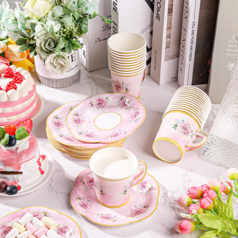 Peony Man wedding or baby shower setup for chic table decor.