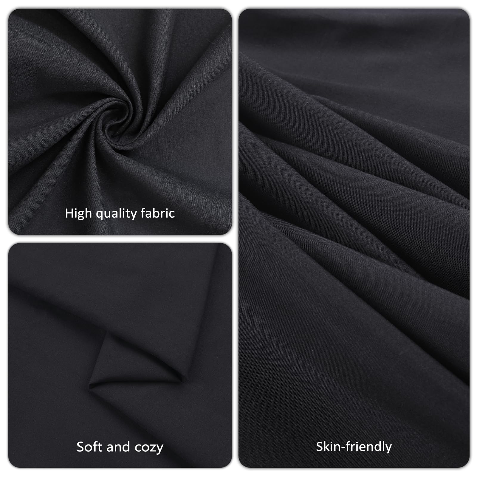 pepmily 15-inch drop tablecloth drapes neatly over long rectangular tables for a polished look.