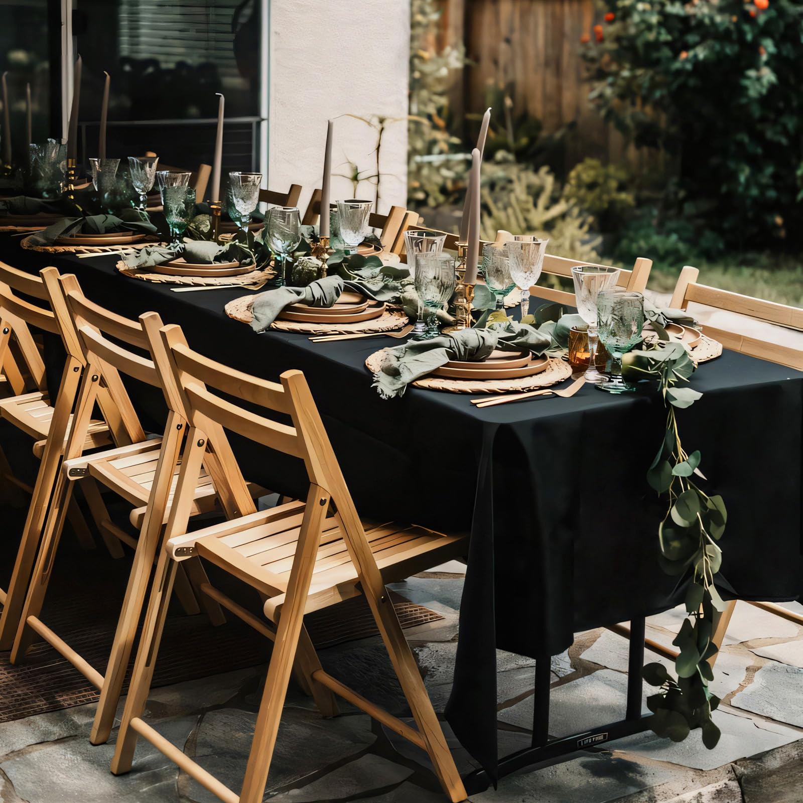 pepmily polyester tablecloth withstands washing and reuse for busy catering setups.