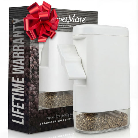 PepperMate Traditional Pepper Mill 723 top view showing easy-fill design for mess-free use