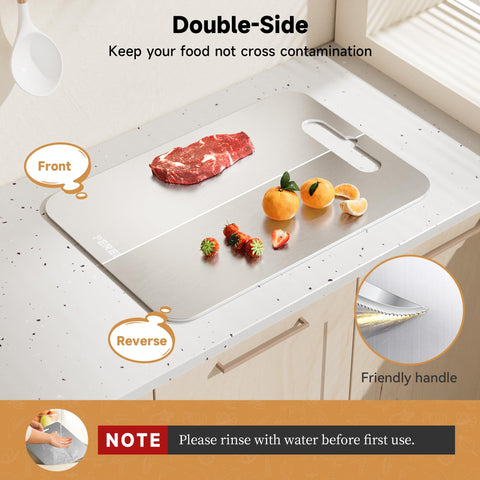 Perehome titanium cutting board dishwasher safe for easy cleaning