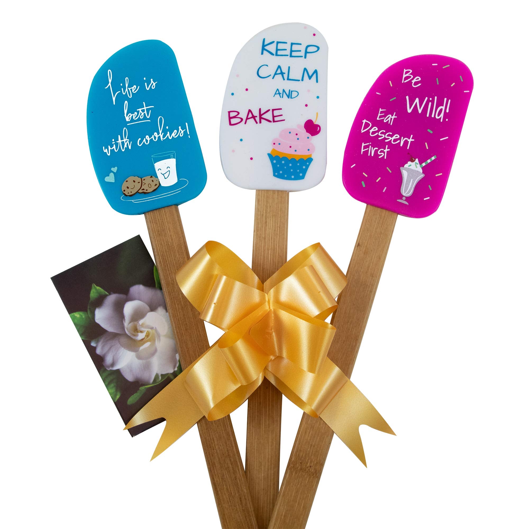 Perfect and Simple 3-piece silicone spatula set for non-stick cooking