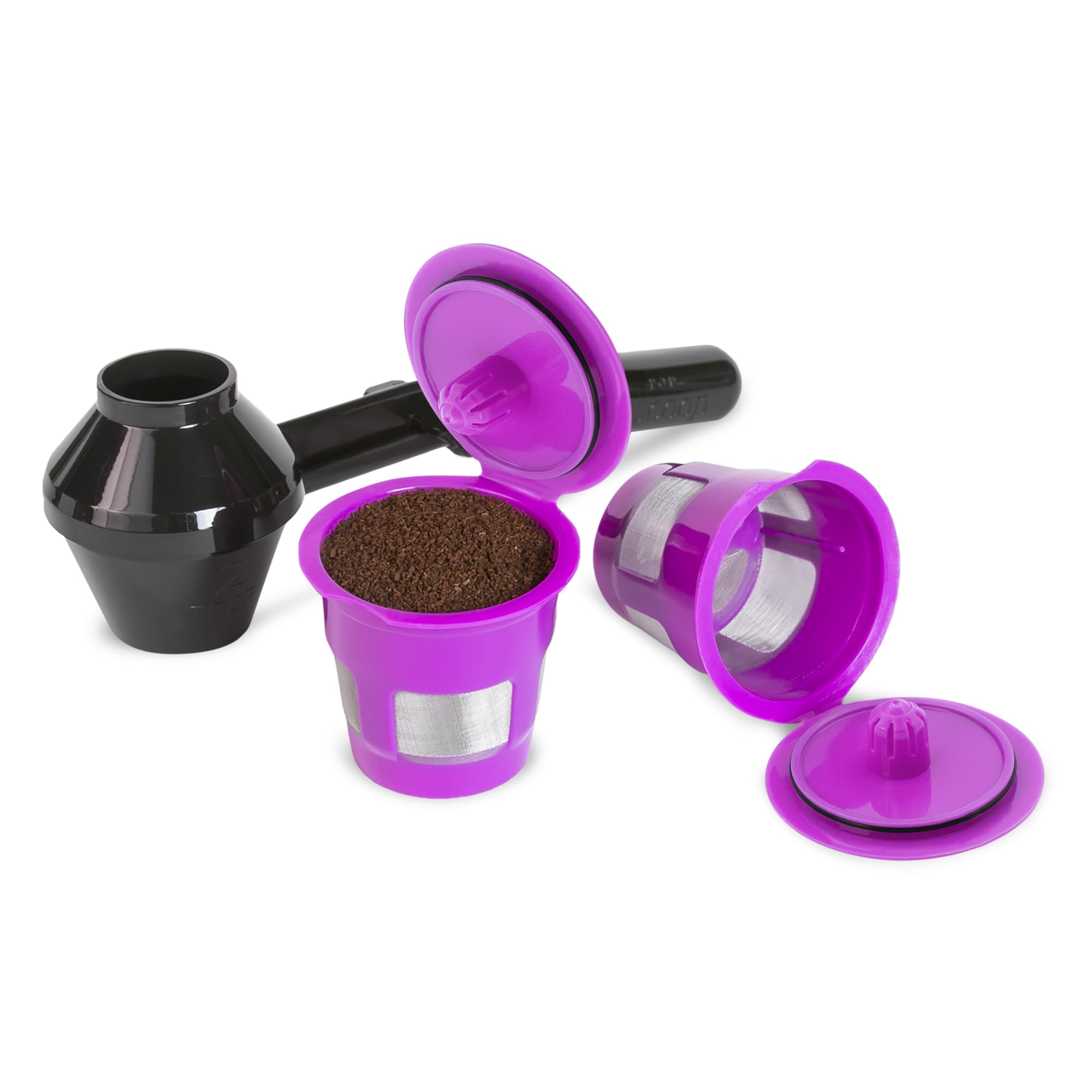 Perfect Pod Cafe Save reusable filter with lid closed for flexible brewing
