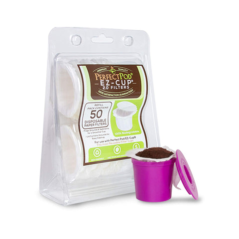 Sustainable choice with Perfect Pod EZ-Cup filters reduces waste per brew.
